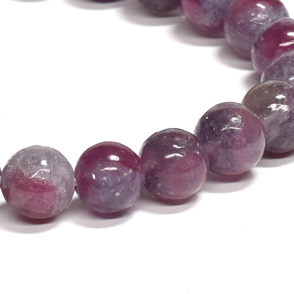 ピンクトルマリンレピドライトクォーツ ブレスレット 8.5mm #RJ190