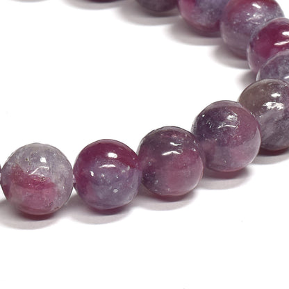 ピンクトルマリンレピドライトクォーツ ブレスレット 8.5mm #RJ190