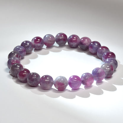 ピンクトルマリンレピドライトクォーツ ブレスレット 8.5mm #RJ190