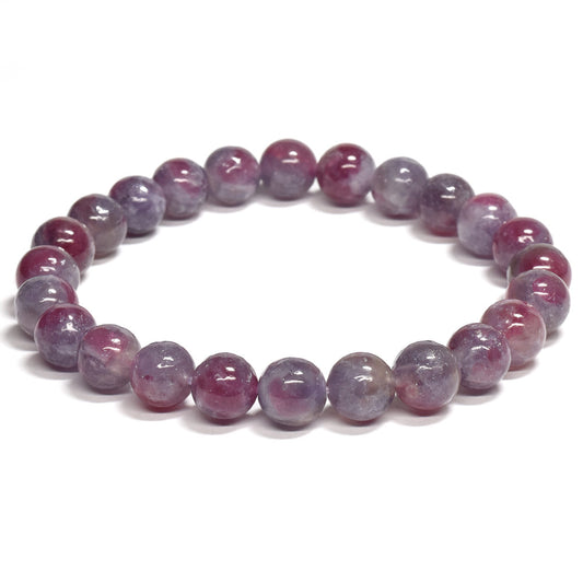 ピンクトルマリンレピドライトクォーツ ブレスレット 8.5mm #RJ191