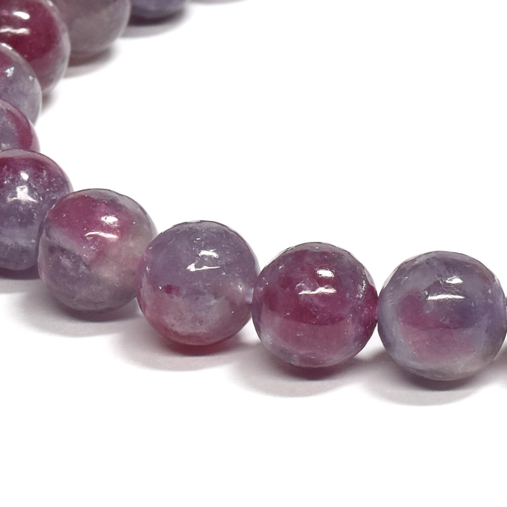 ピンクトルマリンレピドライトクォーツ ブレスレット 8.5mm #RJ191