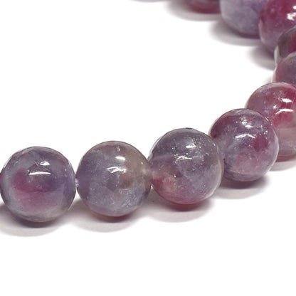 ピンクトルマリンレピドライトクォーツ ブレスレット 8.5mm #RJ191