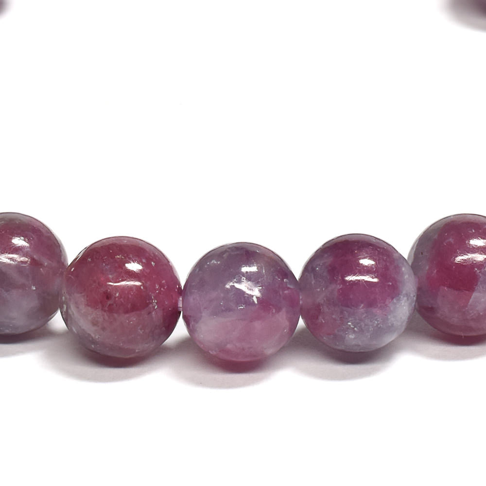 ピンクトルマリンレピドライトクォーツ ブレスレット 8.5mm #RJ192