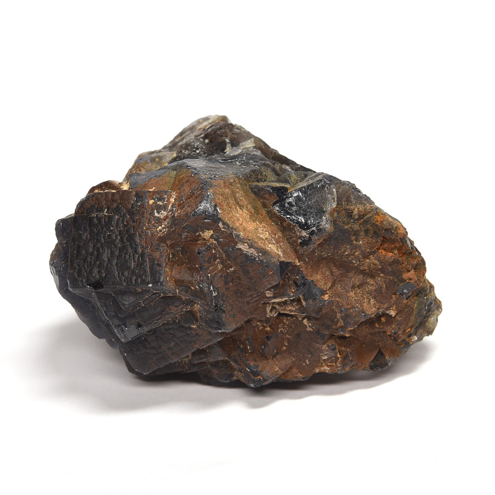 パキスタン産ブラックフローライト（赤色蛍光）原石 90x55x70mm #RJ197