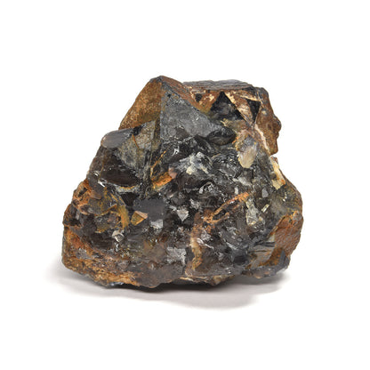 パキスタン産ブラックフローライト（赤色蛍光）原石 90x55x70mm #RJ197