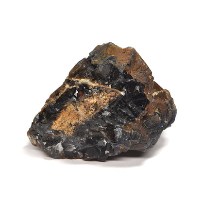 パキスタン産ブラックフローライト（赤色蛍光）原石 90x55x70mm #RJ197