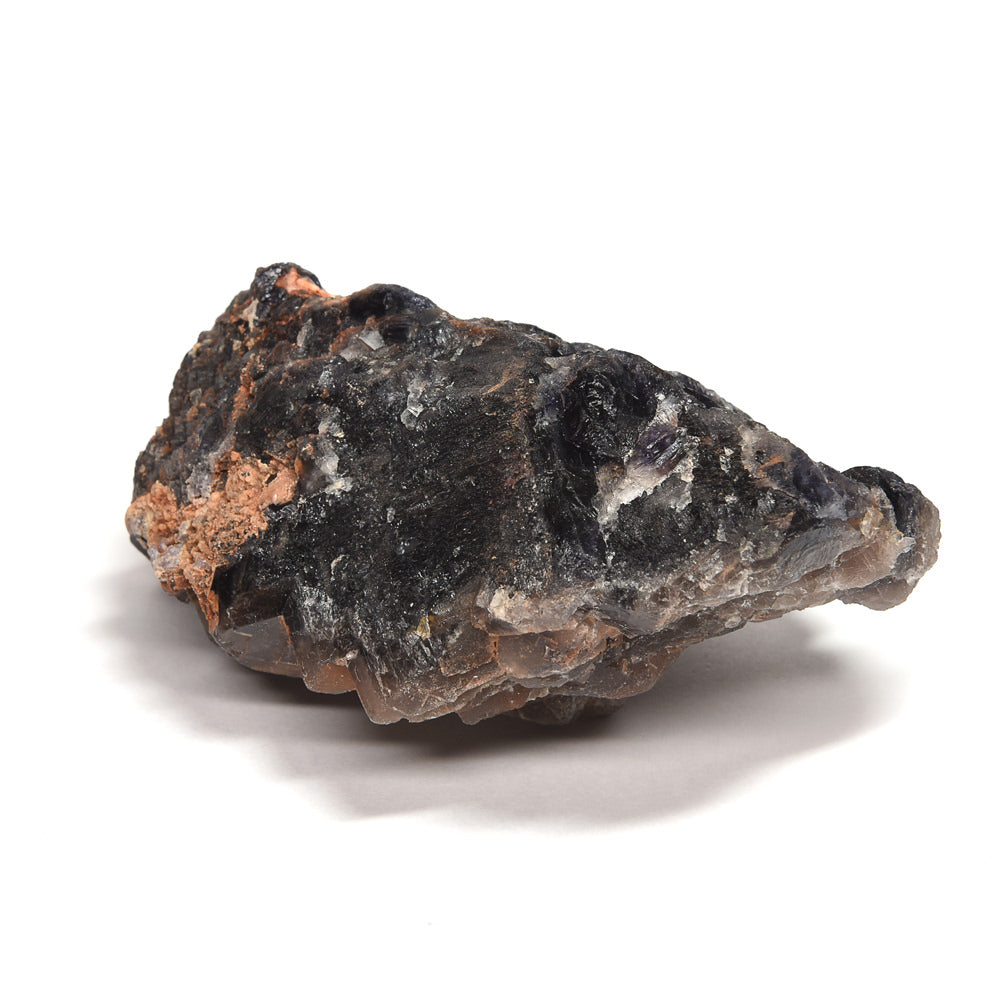 パキスタン産ブラックフローライト（赤色蛍光）原石 90x62x44mm #RJ198