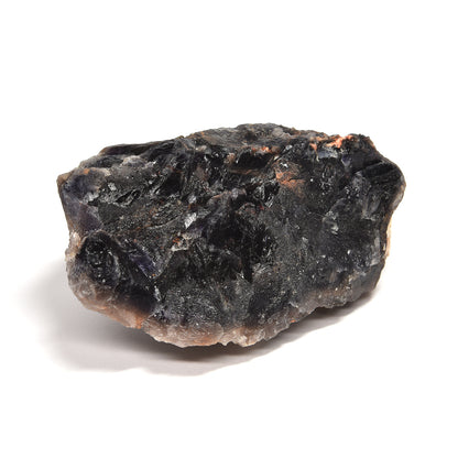 パキスタン産ブラックフローライト（赤色蛍光）原石 90x62x44mm #RJ198