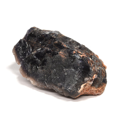 パキスタン産ブラックフローライト（赤色蛍光）原石 90x62x44mm #RJ198