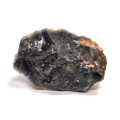 パキスタン産ブラックフローライト（赤色蛍光）原石 90x62x44mm #RJ198