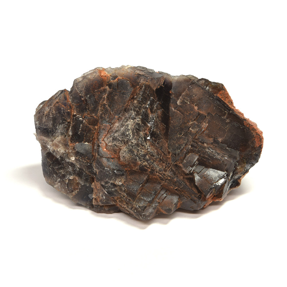 パキスタン産ブラックフローライト（赤色蛍光）原石 90x62x44mm #RJ198