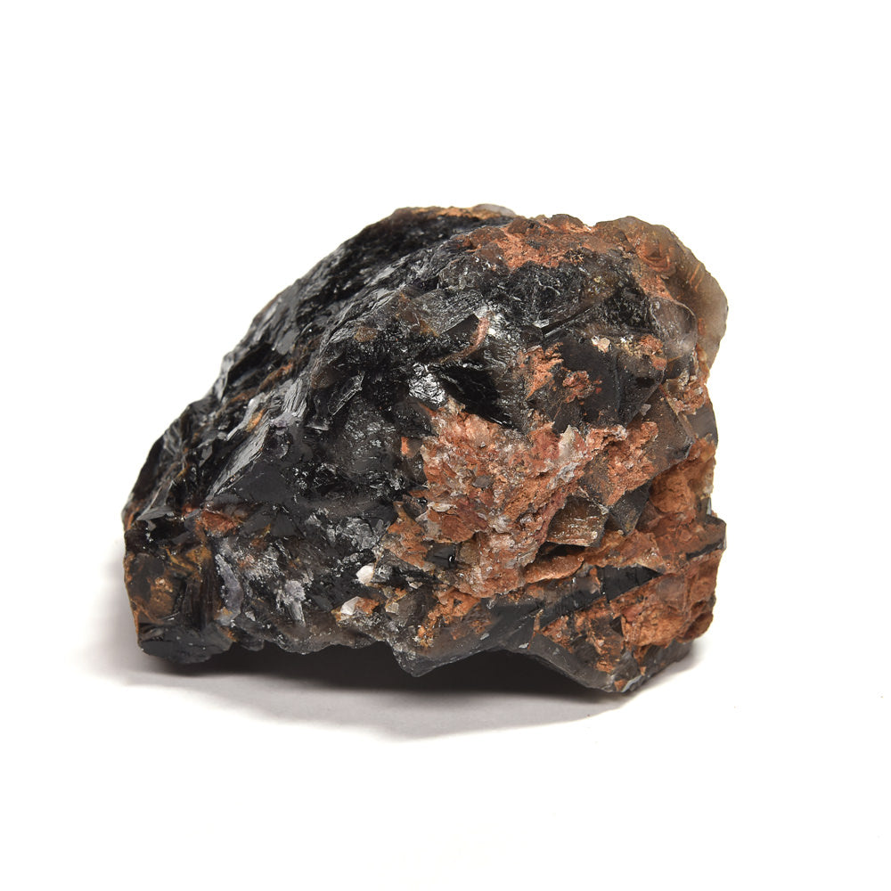 パキスタン産ブラックフローライト（赤色蛍光）原石 76x54x66mm #RJ199