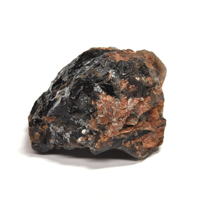 パキスタン産ブラックフローライト（赤色蛍光）原石 76x54x66mm #RJ199