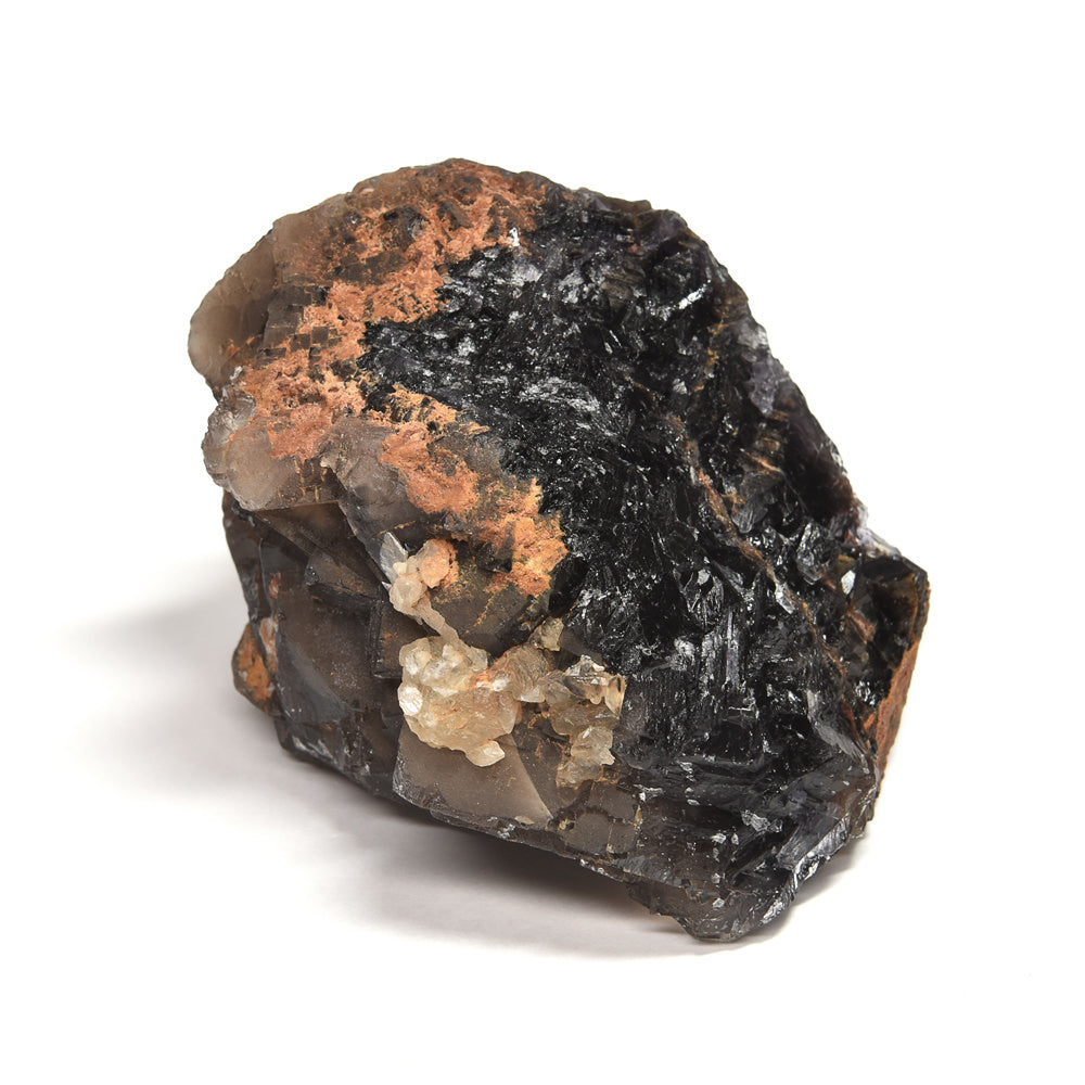 パキスタン産ブラックフローライト（赤色蛍光）原石 76x54x66mm #RJ199