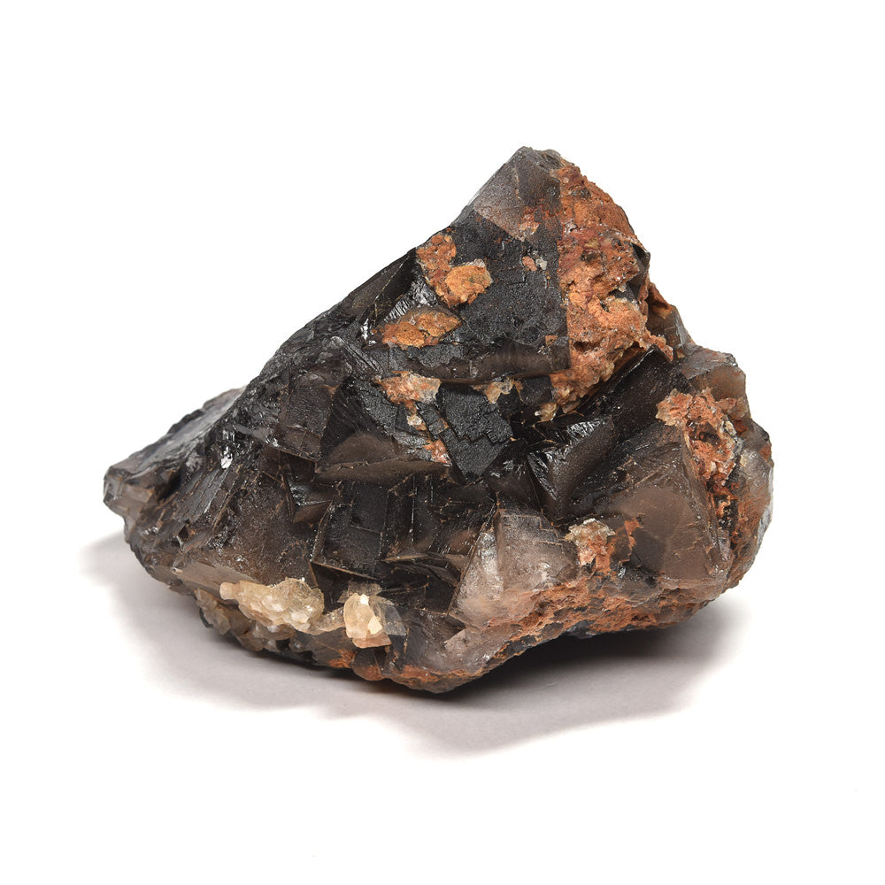 パキスタン産ブラックフローライト（赤色蛍光）原石 76x54x66mm #RJ199