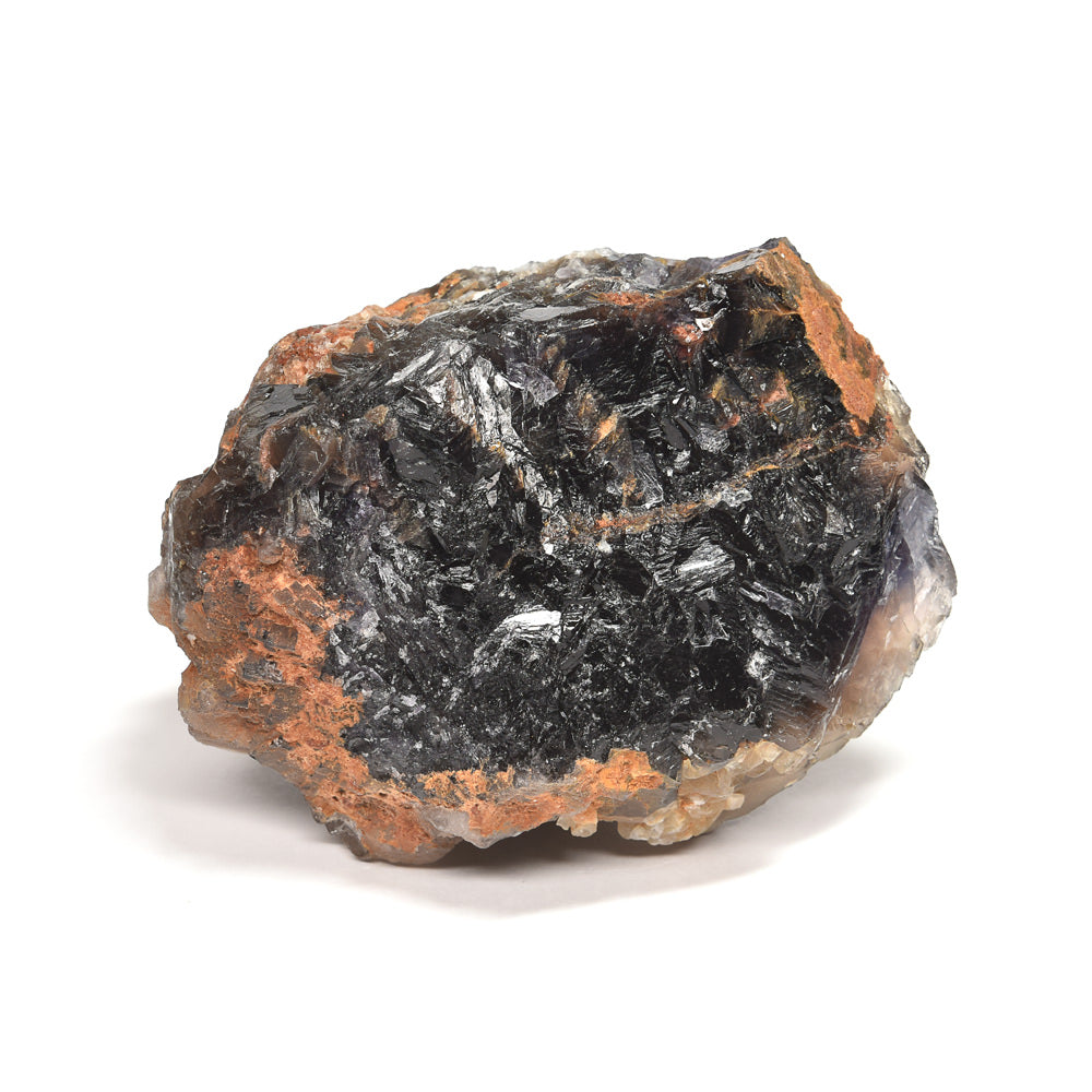 パキスタン産ブラックフローライト（赤色蛍光）原石 76x54x66mm #RJ199