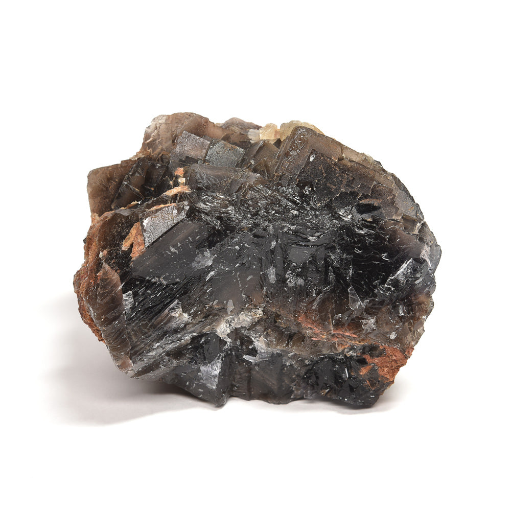 パキスタン産ブラックフローライト（赤色蛍光）原石 76x54x66mm #RJ199