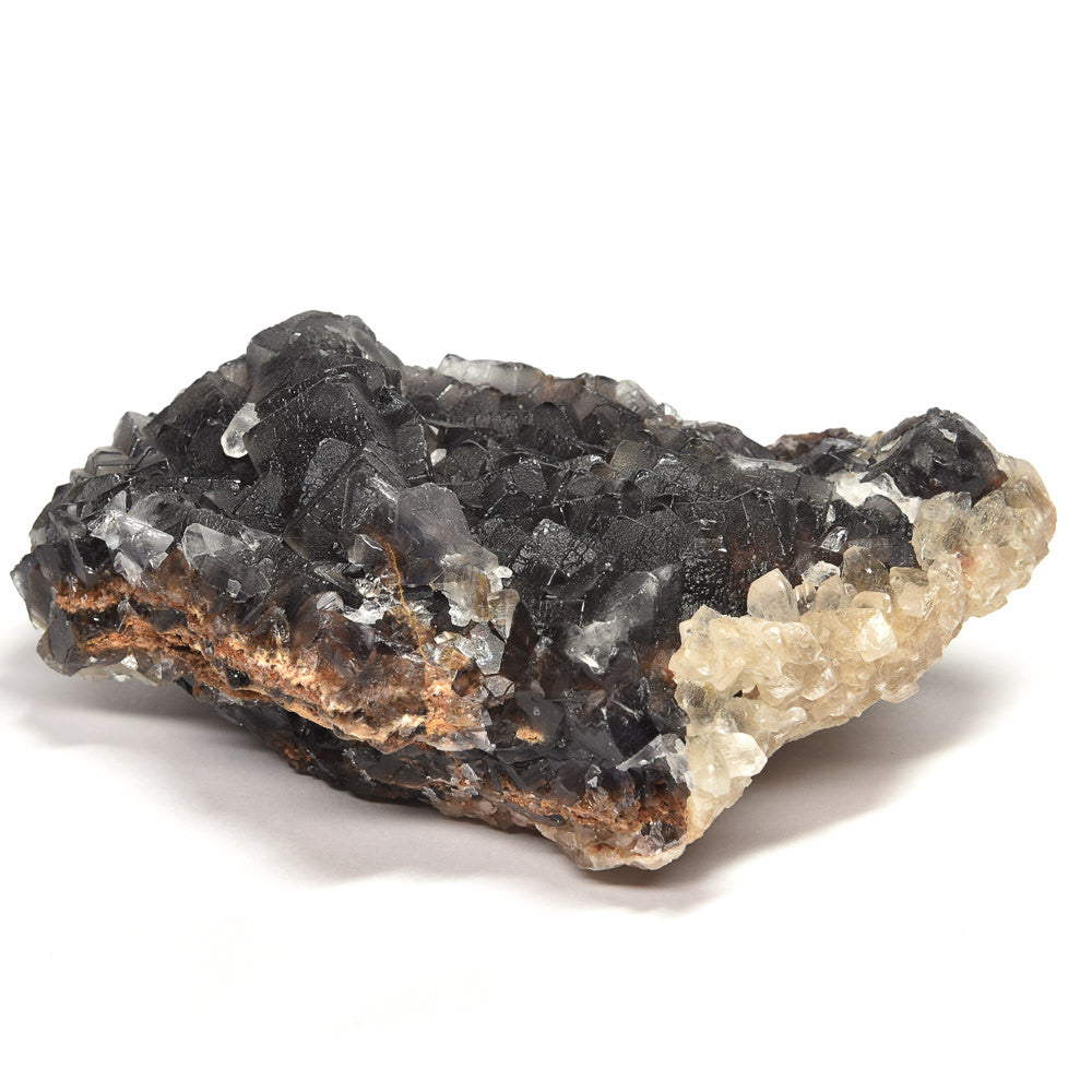 パキスタン産ブラックフローライト（赤色蛍光）原石 120x45x70mm #RJ200