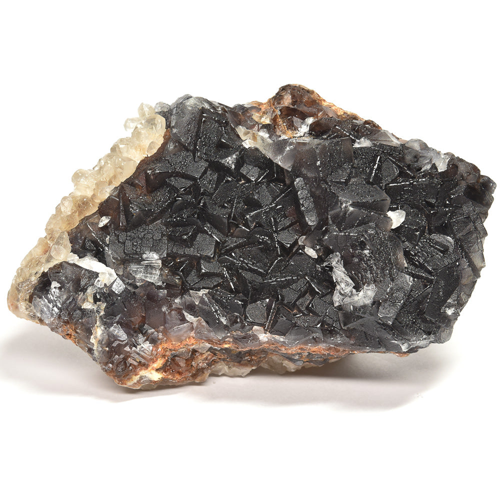 パキスタン産ブラックフローライト（赤色蛍光）原石 120x45x70mm #RJ200