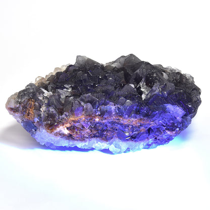 パキスタン産ブラックフローライト（赤色蛍光）原石 120x45x70mm #RJ200