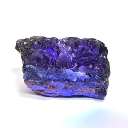 パキスタン産ブラックフローライト（赤色蛍光）原石 102x54x60mm #RJ201