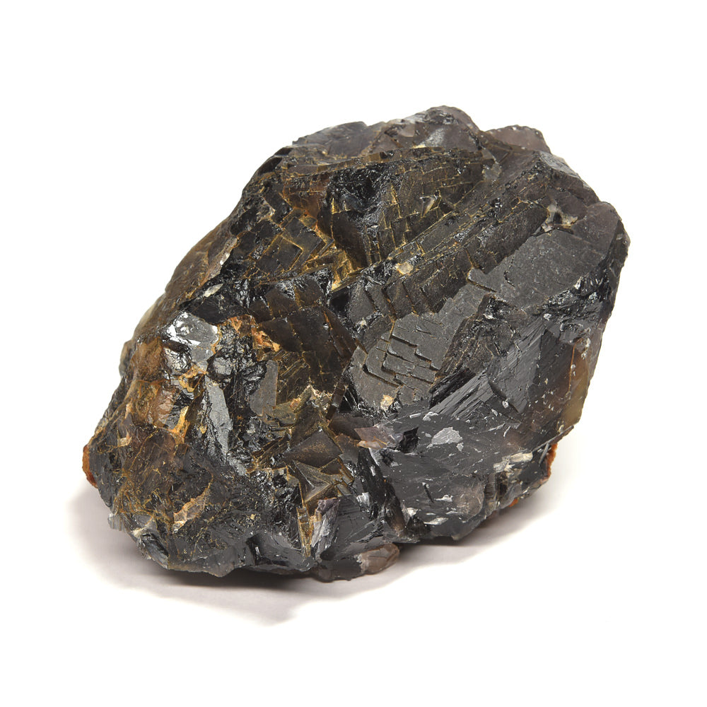 パキスタン産ブラックフローライト（赤色蛍光）原石 95x58x69mm #RJ202