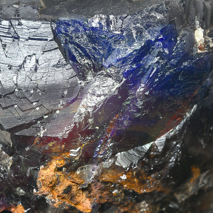 パキスタン産ブラックフローライト（赤色蛍光）原石 95x58x69mm #RJ202