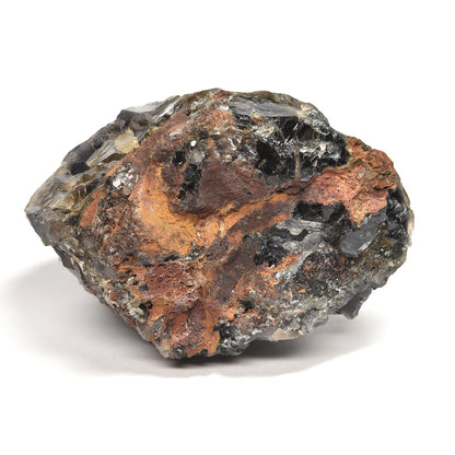 パキスタン産ブラックフローライト（赤色蛍光）原石 95x58x69mm #RJ202