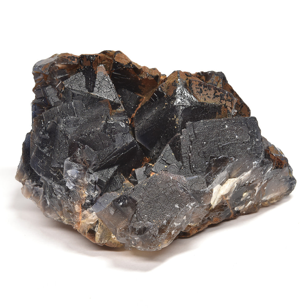 パキスタン産ブラックフローライト（赤色蛍光）原石 94x60x78mm #RJ204