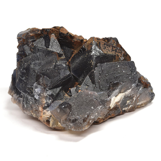 パキスタン産ブラックフローライト（赤色蛍光）原石 94x60x78mm #RJ204