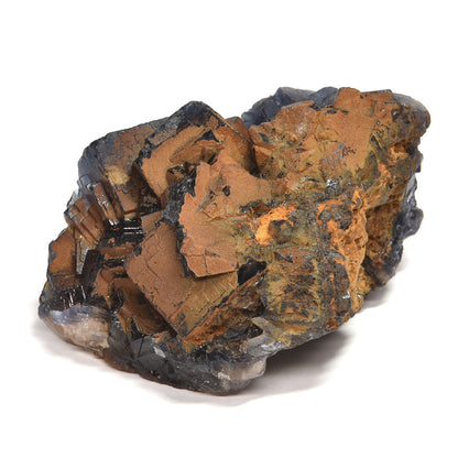 パキスタン産ブラックフローライト（赤色蛍光）原石 94x60x78mm #RJ204