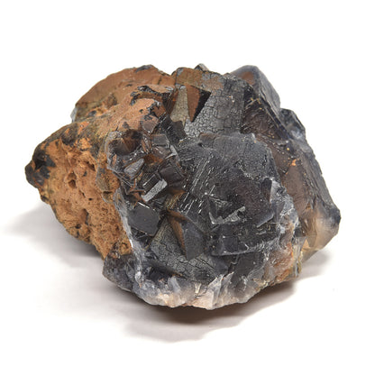 パキスタン産ブラックフローライト（赤色蛍光）原石 94x60x78mm #RJ204