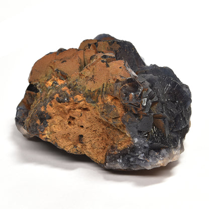 パキスタン産ブラックフローライト（赤色蛍光）原石 94x60x78mm #RJ204