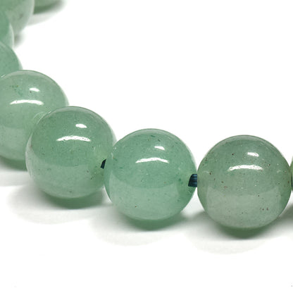 【山梨一級研磨士作】アベンチュリン ブレスレット 10mm (ストラップ・さざれ・桐箱付) #RJ212