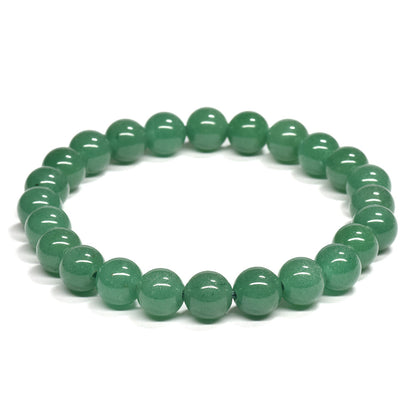 【山梨一級研磨士作】アベンチュリン ブレスレット 8mm (ストラップ・さざれ・桐箱付) #RJ213