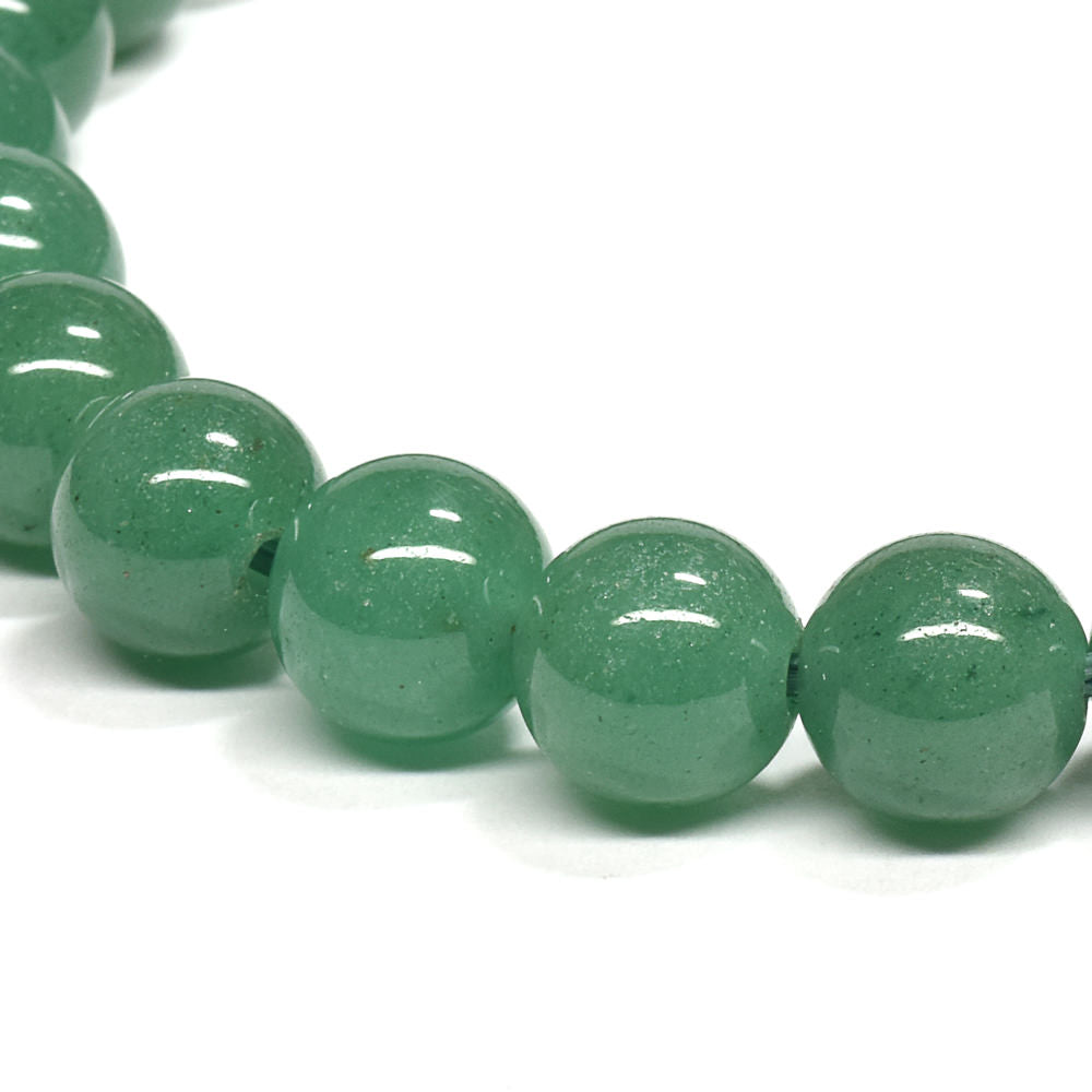 【山梨一級研磨士作】アベンチュリン ブレスレット 8mm (ストラップ・さざれ・桐箱付) #RJ213