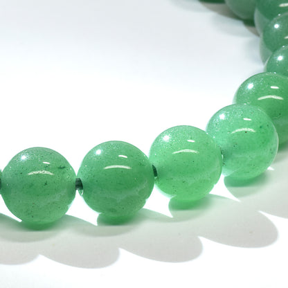 【山梨一級研磨士作】アベンチュリン ブレスレット 8mm (ストラップ・さざれ・桐箱付) #RJ213