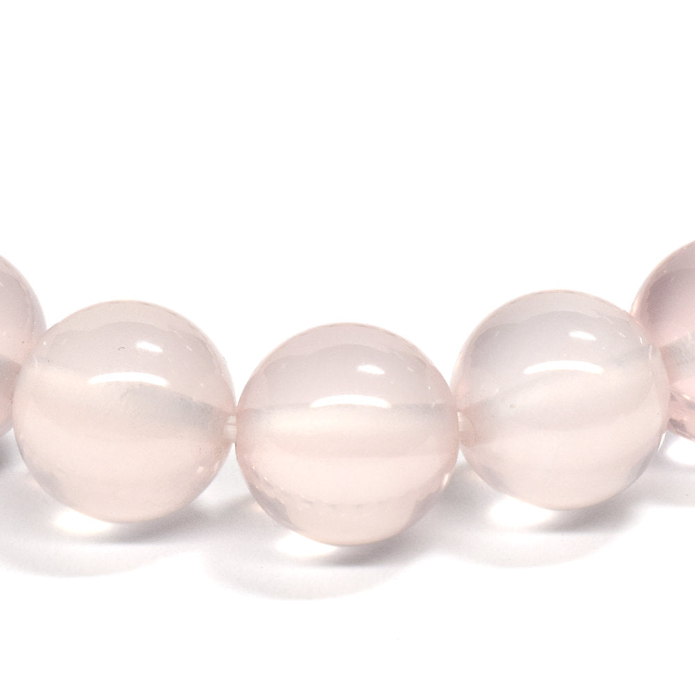 【山梨一級研磨士作】スターローズクォーツ ブレスレット 9.5-10mm (ストラップ・さざれ・桐箱付) #RJ214