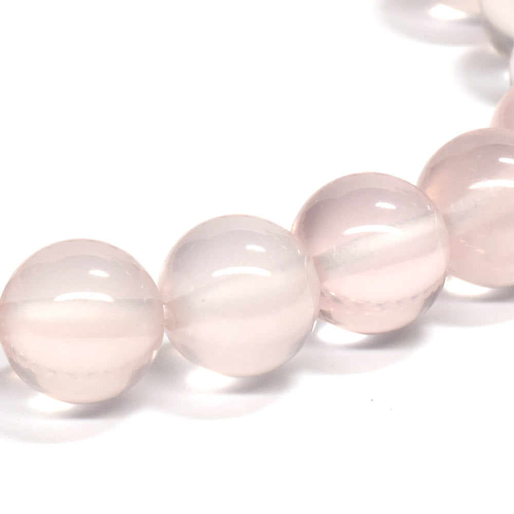 【山梨一級研磨士作】スターローズクォーツ ブレスレット 9.5-10mm (ストラップ・さざれ・桐箱付) #RJ214