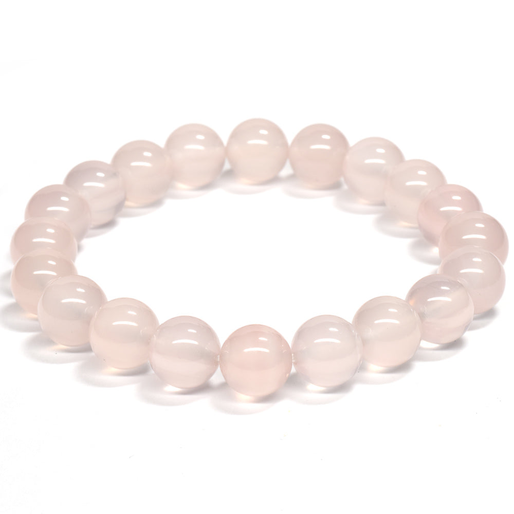 【山梨一級研磨士作】スターローズクォーツ ブレスレット 10mm (ストラップ・さざれ・桐箱付) #RJ215