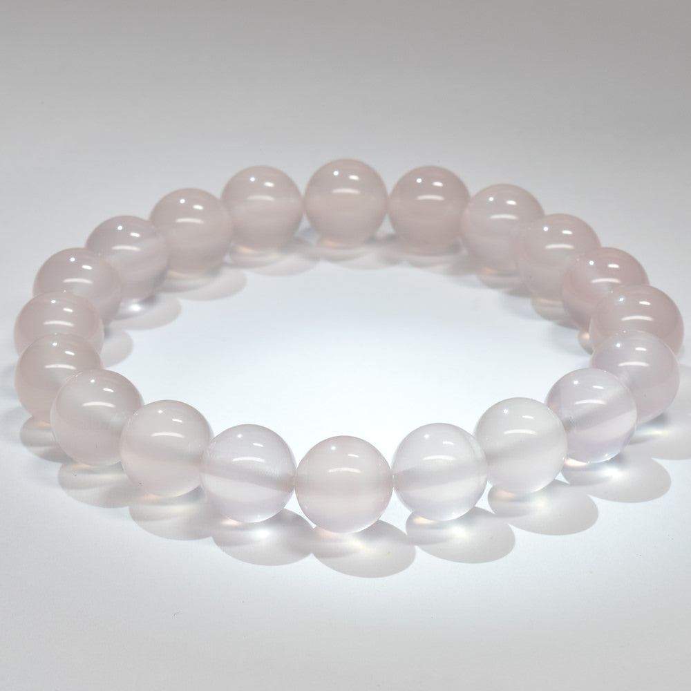 【山梨一級研磨士作】スターローズクォーツ ブレスレット 10mm (ストラップ・さざれ・桐箱付) #RJ215