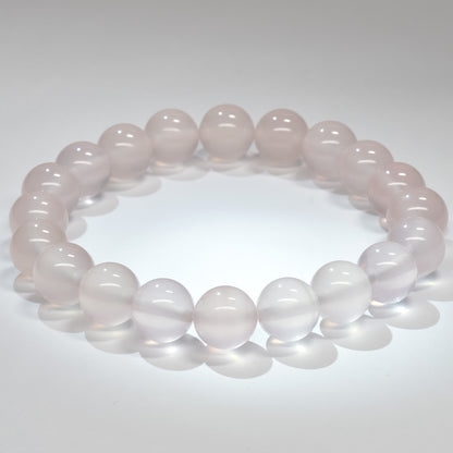 【山梨一級研磨士作】スターローズクォーツ ブレスレット 10mm (ストラップ・さざれ・桐箱付) #RJ215