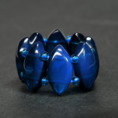 アンバー（ブルー）リング 13-18号 #RJ216