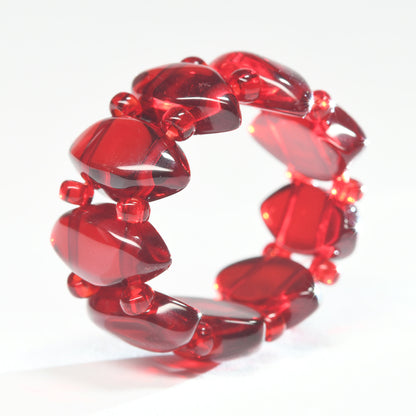 アンバー（レッド）リング 13-18号 #RJ217