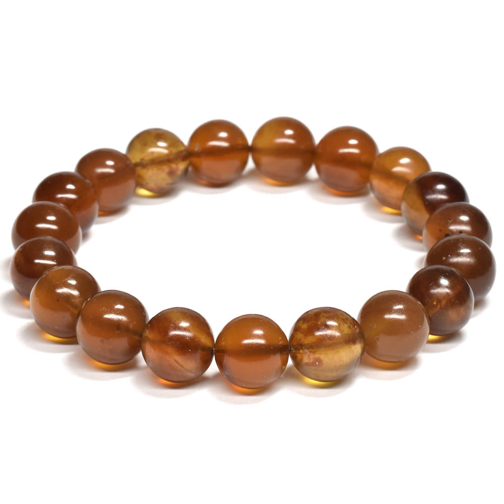 [鑑別付]スマトラ アンバー ブレスレット 10mm #RJ222