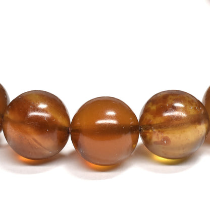 [鑑別付]スマトラ アンバー ブレスレット 10mm #RJ222