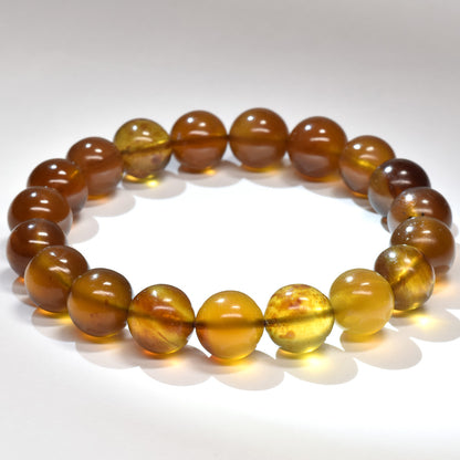 [鑑別付]スマトラ アンバー ブレスレット 10mm #RJ222