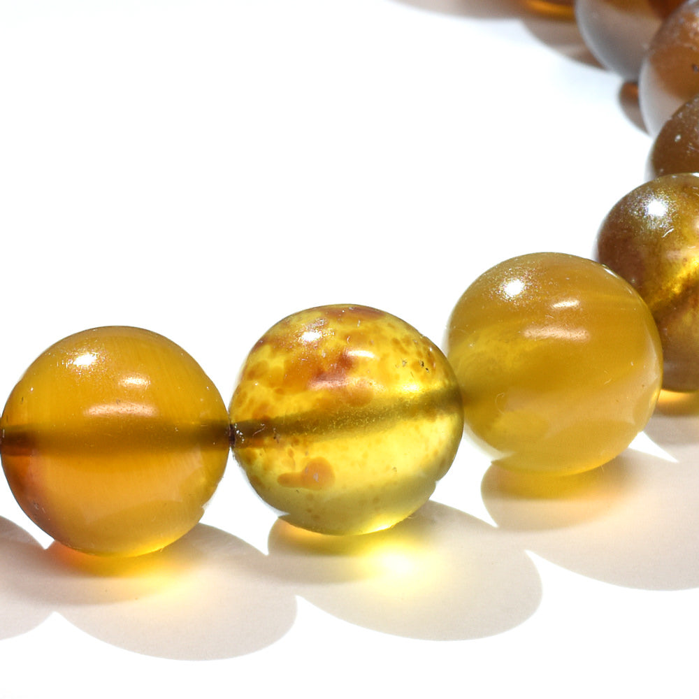 [鑑別付]スマトラ アンバー ブレスレット 10mm #RJ222
