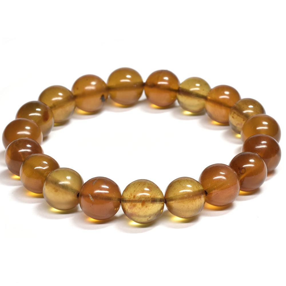 [鑑別付]スマトラ アンバー ブレスレット 10-10.5mm #RJ223