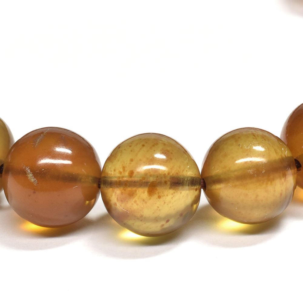 [鑑別付]スマトラ アンバー ブレスレット 10-10.5mm #RJ223